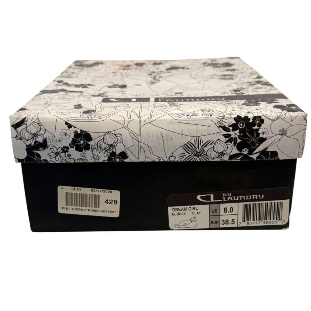 CL by Laundry Women's Dream Girl Sandals Criss Cross Clay Size 8 NIB